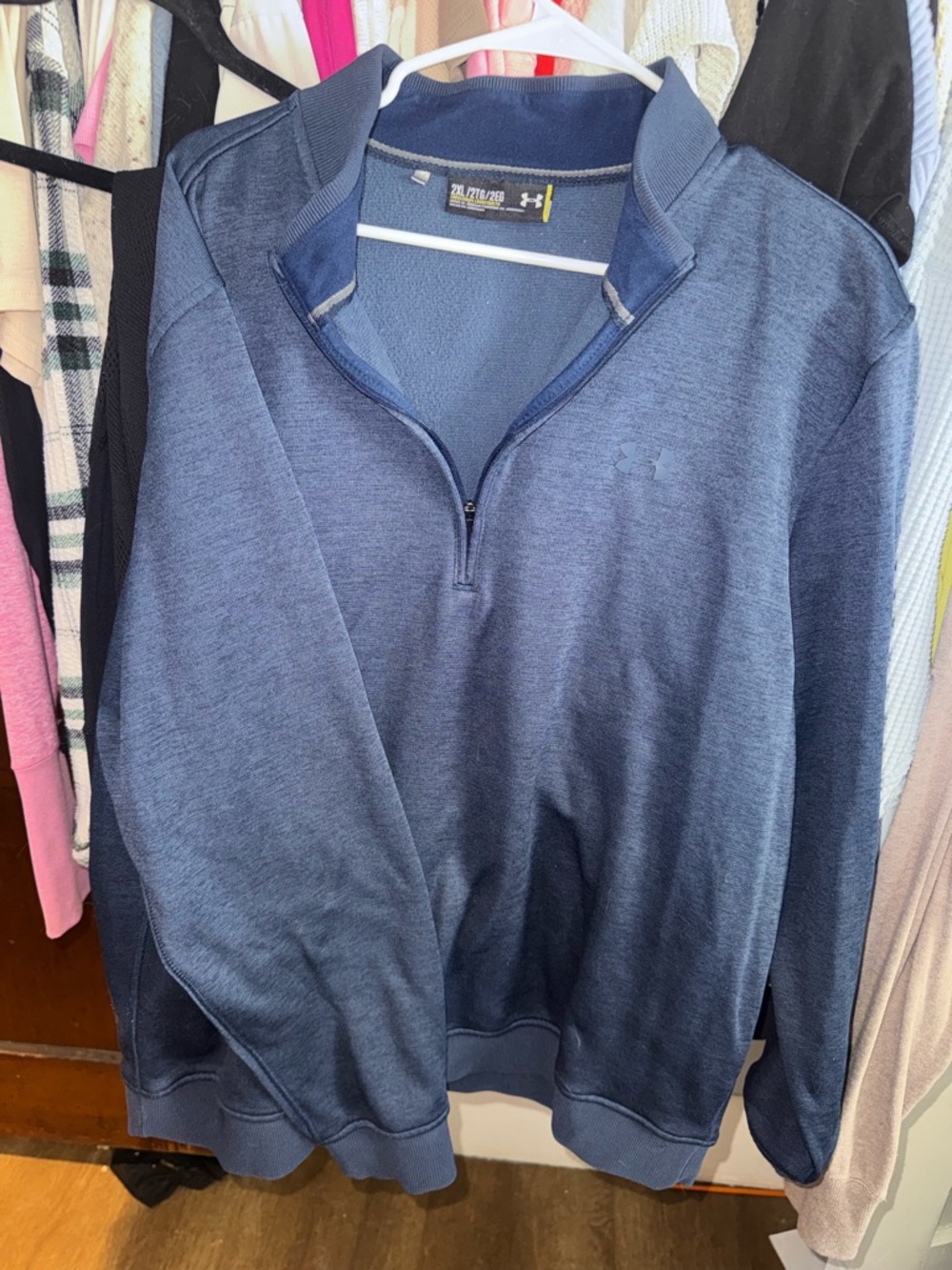 Under Armour Men's Blue Half-Zip Pullover Sweatshirt